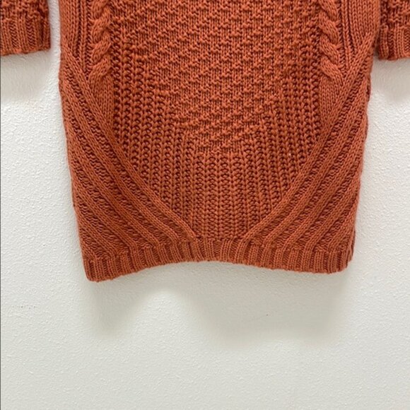 Charlotte Russe Burnt Orange Knit Dress Size S - Picture 7 of 12